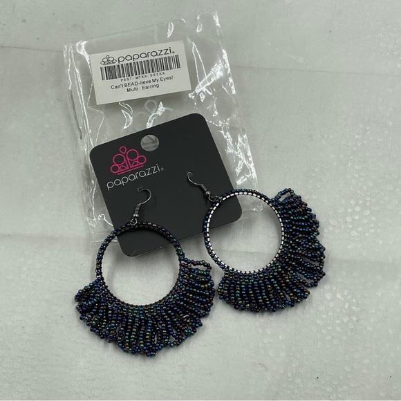 Paparazzi Iridescent Hoop Earring - Picture 6 of 8